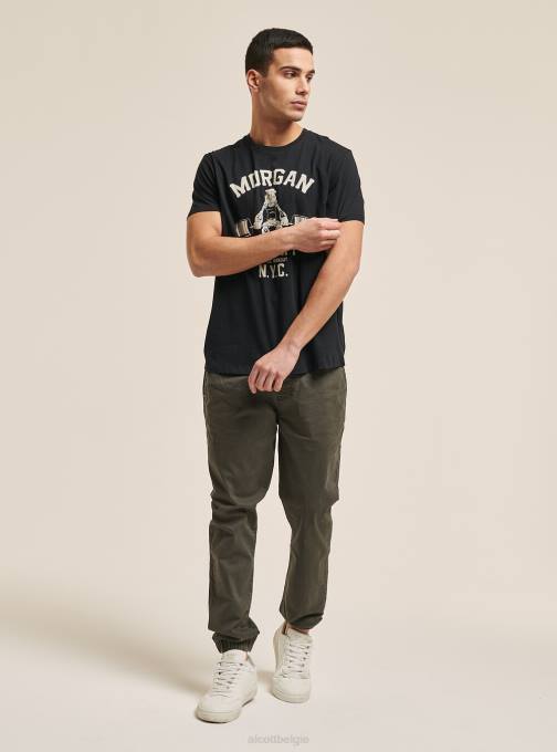 Heren Alcott zwart t-shirt popeye kleding PT24824