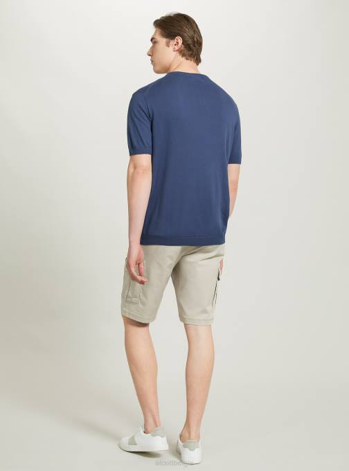 Heren Alcott bk1 zwart katoenen trui met korte mouwen kleding PT241041