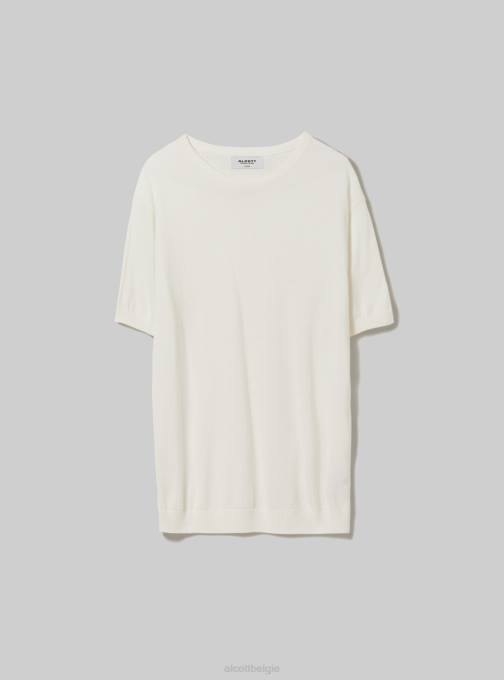 Heren Alcott bk1 zwart katoenen trui met korte mouwen kleding PT24630