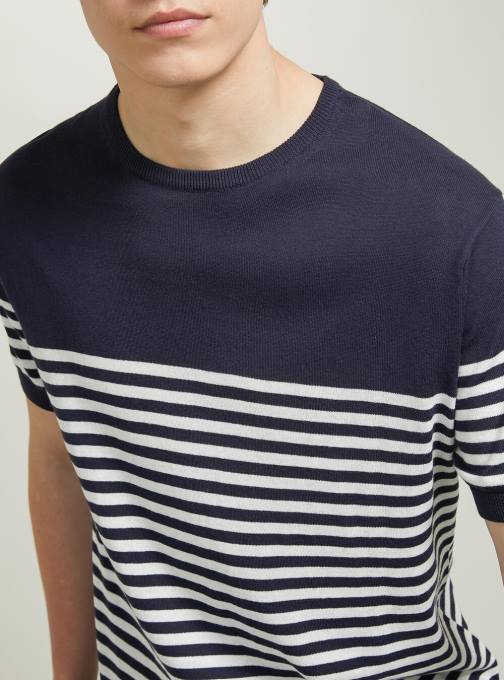 Heren Alcott bk1 zwart katoenen trui met korte mouwen kleding PT24633