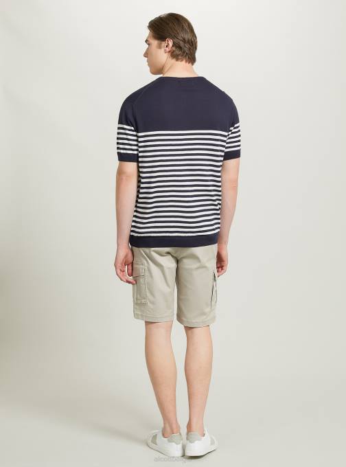 Heren Alcott bk1 zwart katoenen trui met korte mouwen kleding PT24633