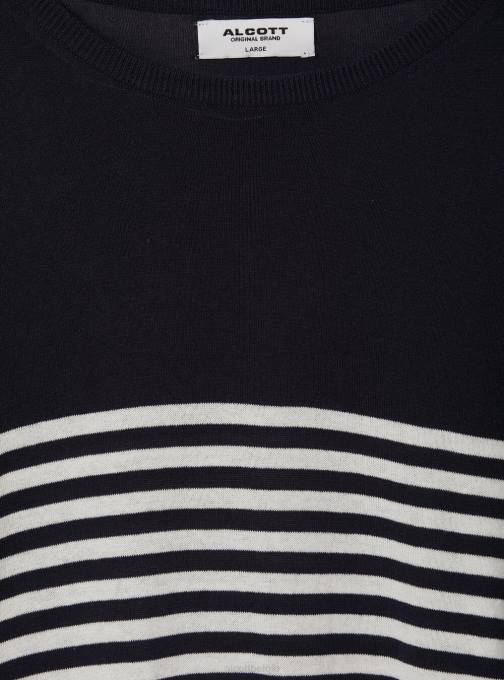 Heren Alcott bk1 zwart katoenen trui met korte mouwen kleding PT24633