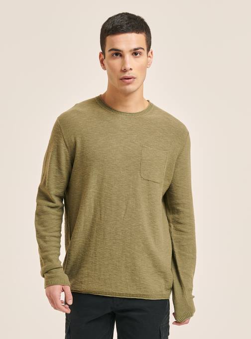 Heren Alcott bk2 piraat zwart trui met rolkraag en borstzak kleding PT24850