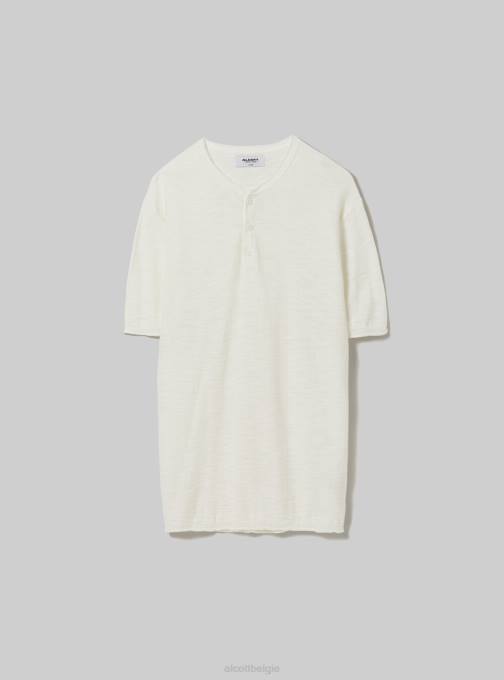 Heren Alcott bl2 blauw middel Serafino-trui met korte mouwen kleding PT241102