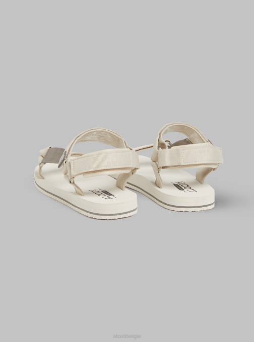 Heren Alcott bk1 zwart sandali in gomma met chiusura en strappo schoenen PT24619