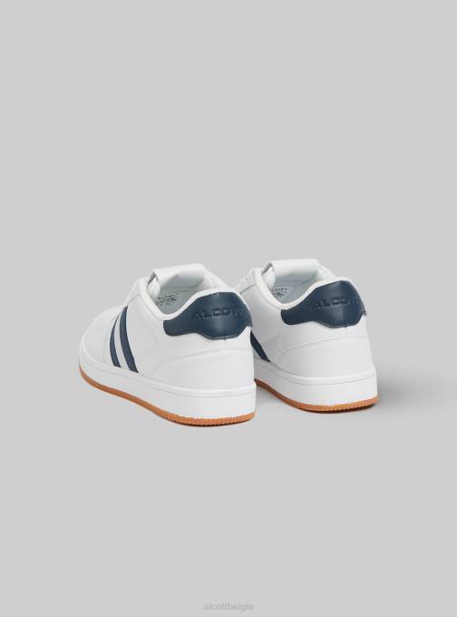 Heren Alcott na2 marine medium sneakers met een contrasterende band schoenen PT24689