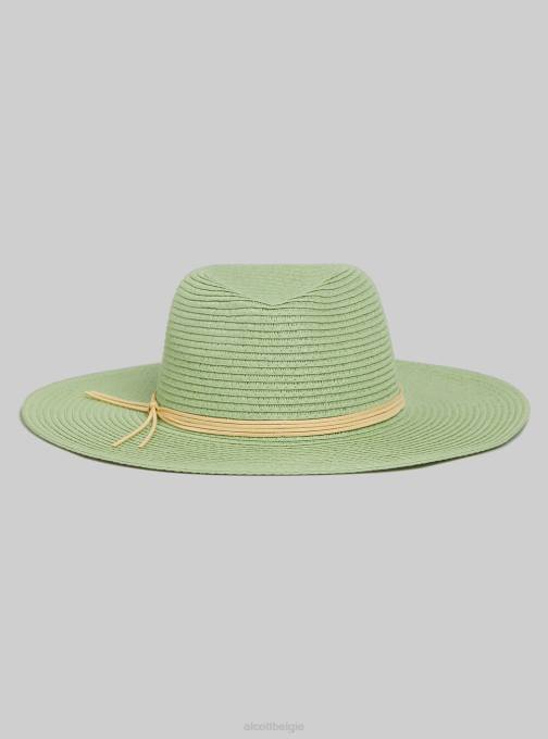 vrouwen Alcott ga3 aquagroen licht cappello effetto rafia con fiocco accessoires PT24467