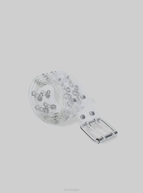 vrouwen Alcott transparant transparante riem met oogjes accessoires PT24229