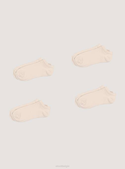 vrouwen Alcott c0578 beige set 4 paia di calzini in tinta unita accessoires PT24565