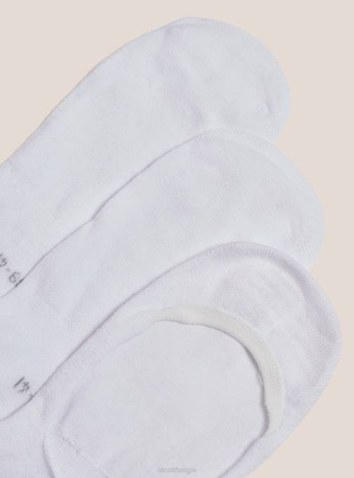 vrouwen Alcott wit set van 3 paar voetsokken accessoires PT24562