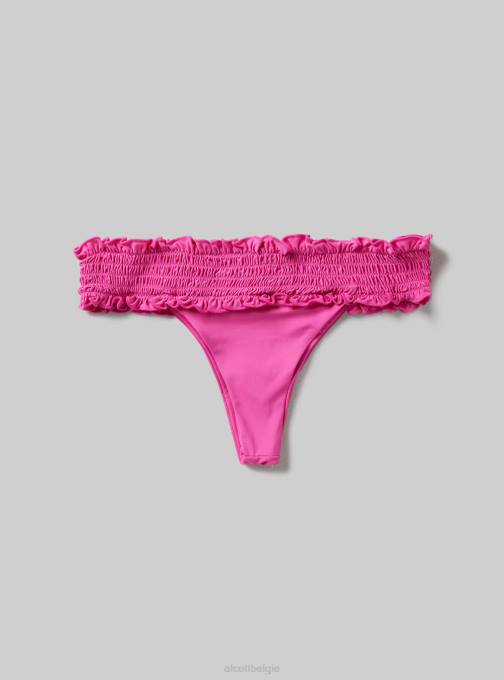 vrouwen Alcott bk1 zwart Getextureerd bandeau bikinibroekje kleding PT24387