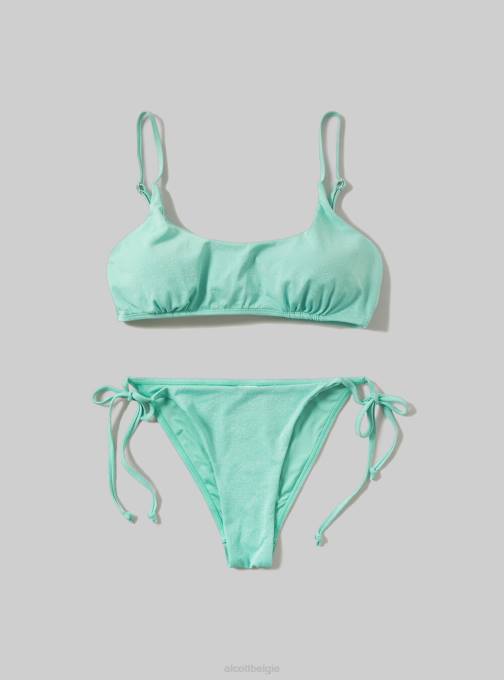 vrouwen Alcott c704 groen Beha-bikinitop van gerecyclede stof kleding PT24158