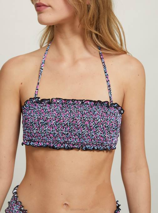 vrouwen Alcott veelkleurig Bandeau-bikinitop met textuur kleding PT24482