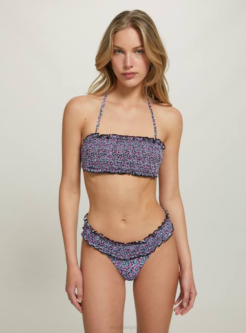vrouwen Alcott veelkleurig Bandeau-bikinitop met textuur kleding PT24482