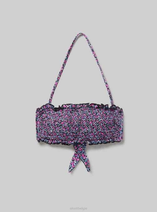 vrouwen Alcott veelkleurig Bandeau-bikinitop met textuur kleding PT24482