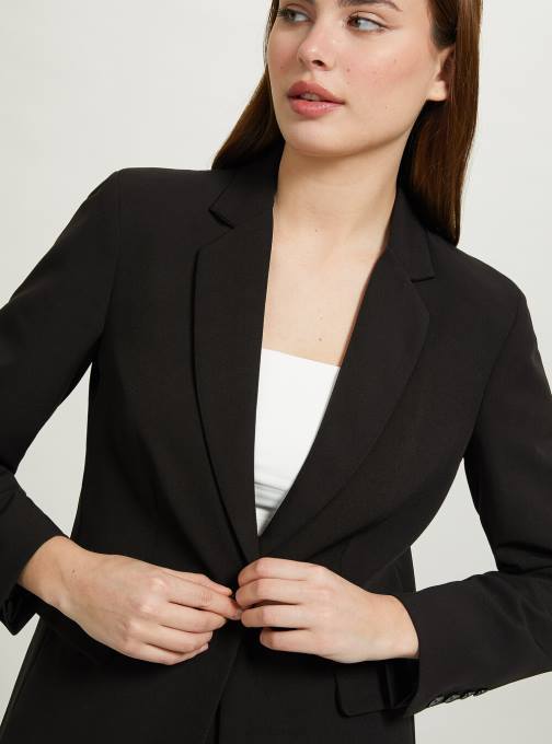vrouwen Alcott bk1 zwart Blazer met enkele rij knopen kleding PT24107