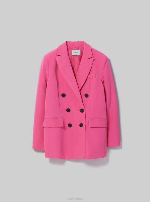 vrouwen Alcott fx2 fuxia medium blazer met dubbele rij knopen kleding PT2482