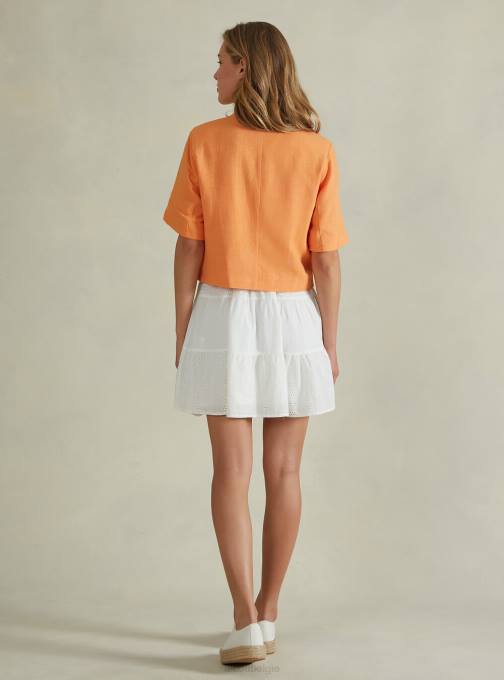 vrouwen Alcott gn3 groen licht Cropped blazer van linnenmix kleding PT24514