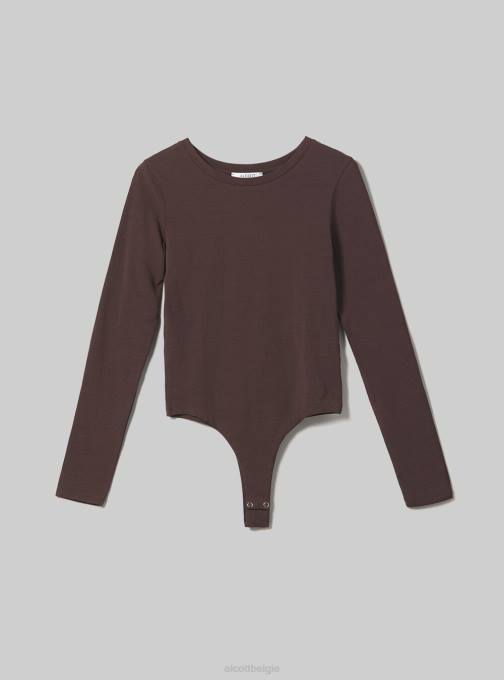 vrouwen Alcott bk1 zwart bodysuit met lange mouwen kleding PT24496