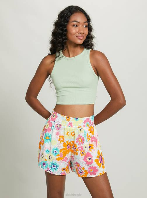 vrouwen Alcott bk1 zwart cropped katoenen tanktop kleding PT24194