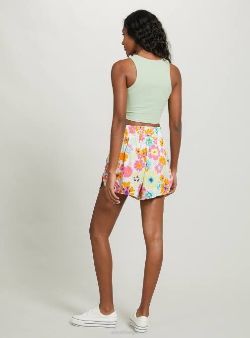 vrouwen Alcott bk1 zwart cropped katoenen tanktop kleding PT24194