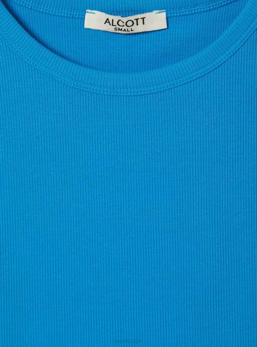 vrouwen Alcott bk1 zwart cropped katoenen tanktop kleding PT24406