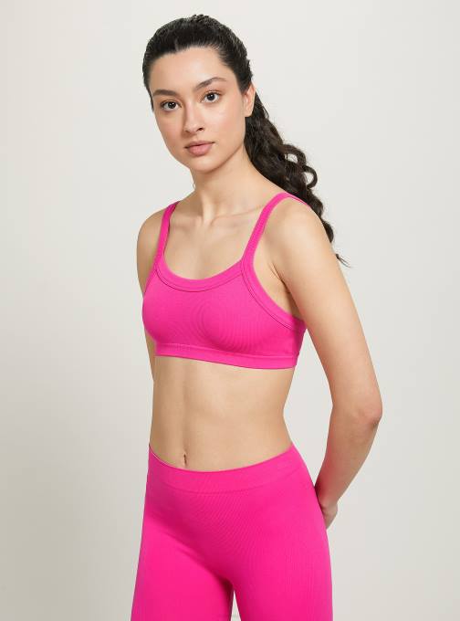 vrouwen Alcott bk1 zwart geribbelde bh-top kleding PT24271