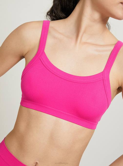 vrouwen Alcott bk1 zwart geribbelde bh-top kleding PT24271