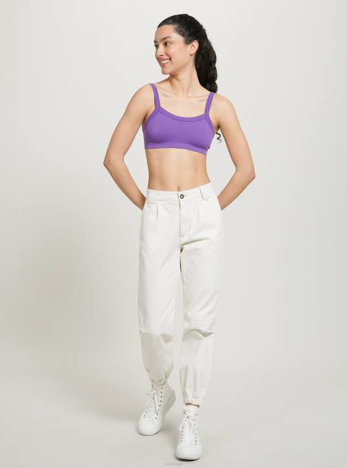 vrouwen Alcott bk1 zwart geribbelde bh-top kleding PT24272