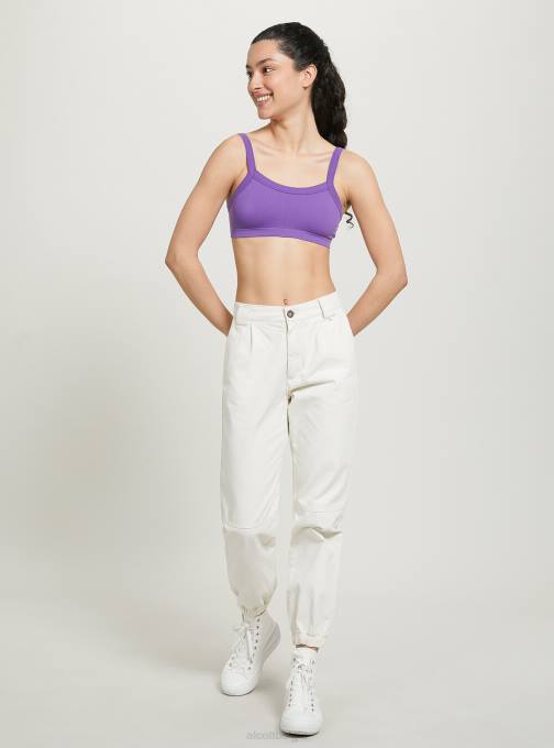 vrouwen Alcott bk1 zwart geribbelde bh-top kleding PT24272