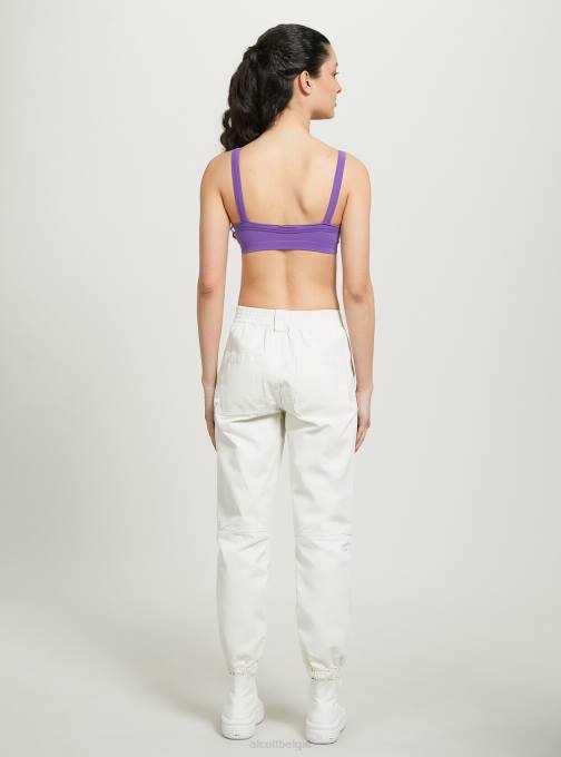 vrouwen Alcott bk1 zwart geribbelde bh-top kleding PT24272