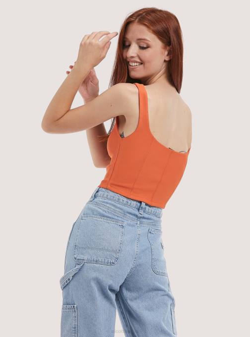 vrouwen Alcott ky1 kaky donker cropped bustier kleding PT24126