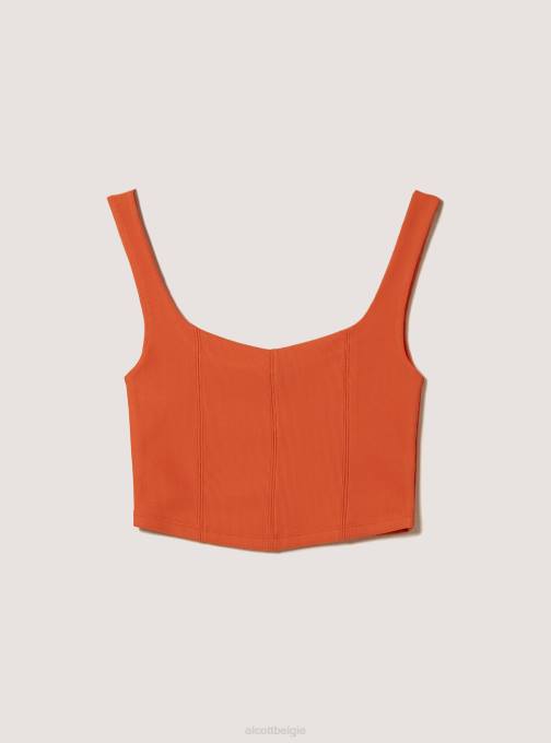 vrouwen Alcott ky1 kaky donker cropped bustier kleding PT24126