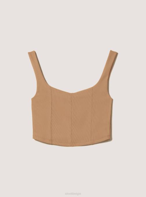 vrouwen Alcott ky1 kaky donker cropped bustier kleding PT24337