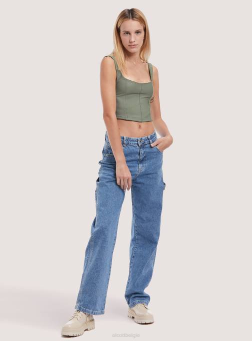 vrouwen Alcott ky1 kaky donker cropped bustier kleding PT24476