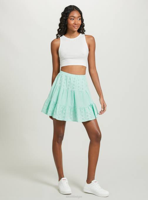 vrouwen Alcott wh2 wit croptop met veters kleding PT242