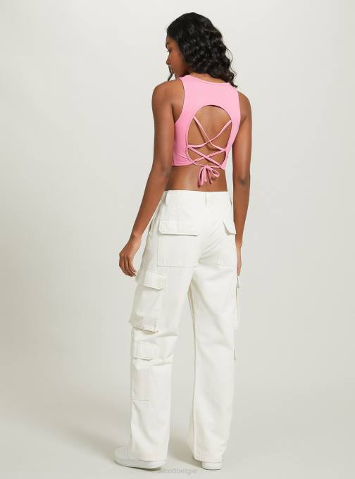 vrouwen Alcott wh2 wit croptop met veters kleding PT24333