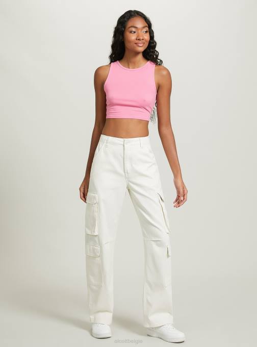 vrouwen Alcott wh2 wit croptop met veters kleding PT24333