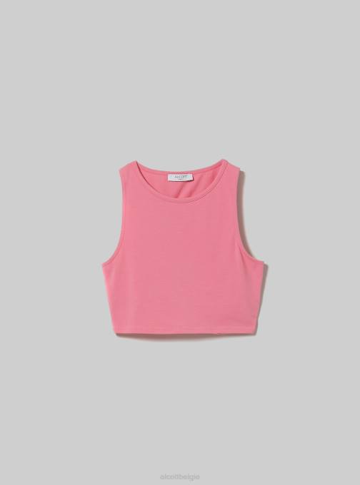 vrouwen Alcott wh2 wit croptop met veters kleding PT24333