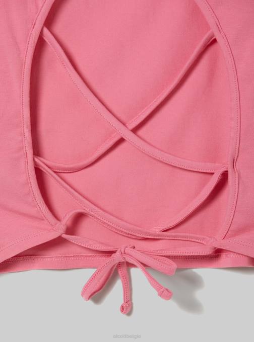 vrouwen Alcott wh2 wit croptop met veters kleding PT24333