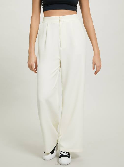 vrouwen Alcott bk1 zwart broek met wijde pijpen en plooien kleding PT24103