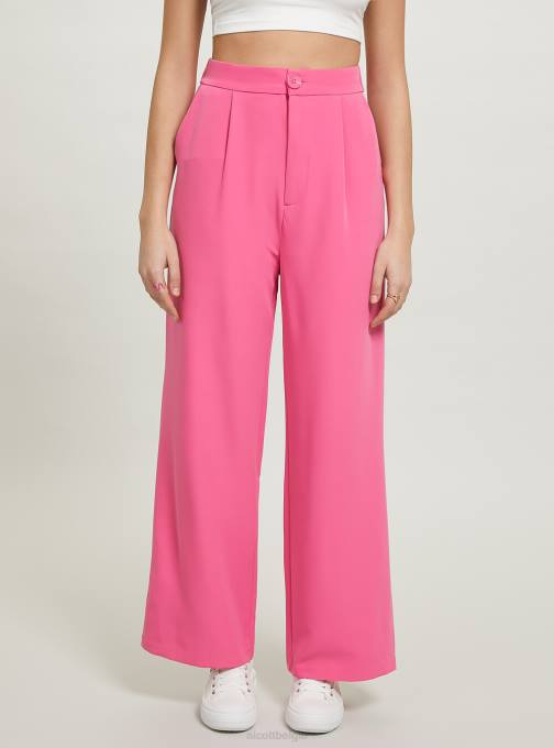 vrouwen Alcott bk1 zwart broek met wijde pijpen en plooien kleding PT2484