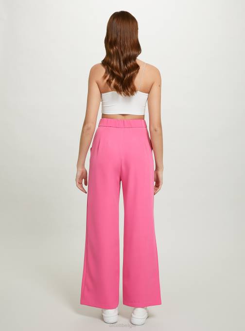 vrouwen Alcott bk1 zwart broek met wijde pijpen en plooien kleding PT2484