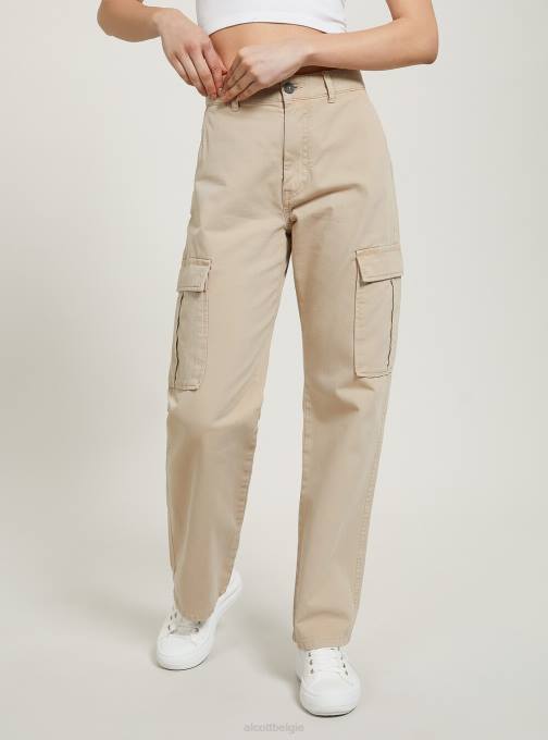 vrouwen Alcott bk1 zwart cargobroek van keperstof kleding PT24398