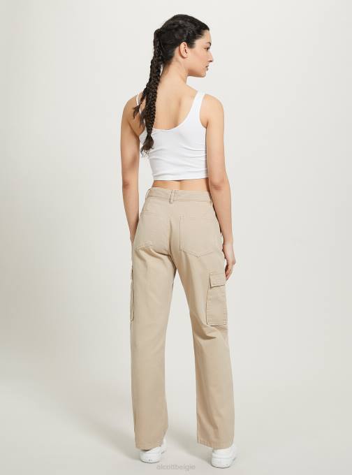 vrouwen Alcott bk1 zwart cargobroek van keperstof kleding PT24398