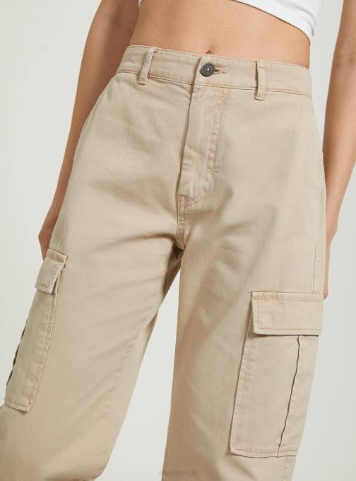 vrouwen Alcott bk1 zwart cargobroek van keperstof kleding PT24398