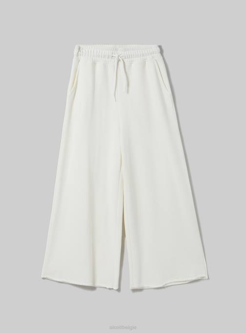 vrouwen Alcott bk1 zwart cropped fleecelegging met elastische tailleband kleding PT24207