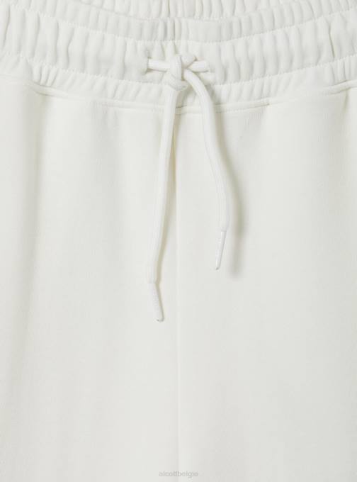 vrouwen Alcott bk1 zwart cropped fleecelegging met elastische tailleband kleding PT24207