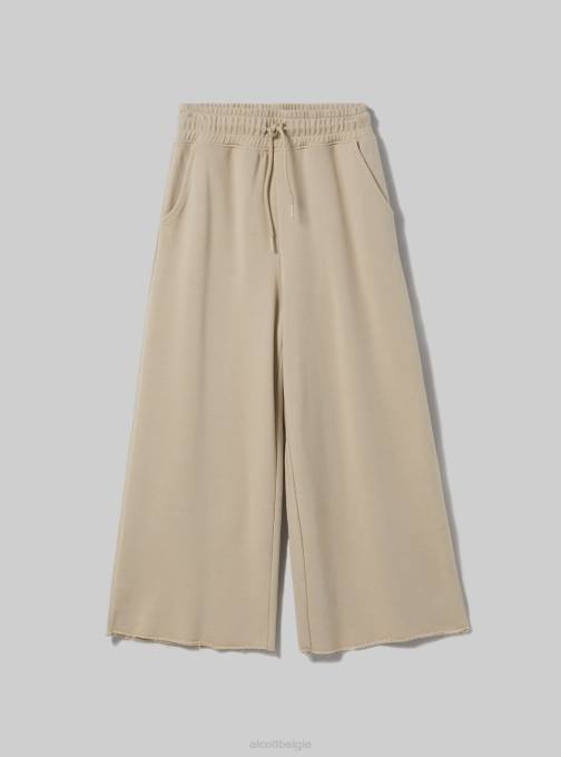 vrouwen Alcott bk1 zwart cropped fleecelegging met elastische tailleband kleding PT24403