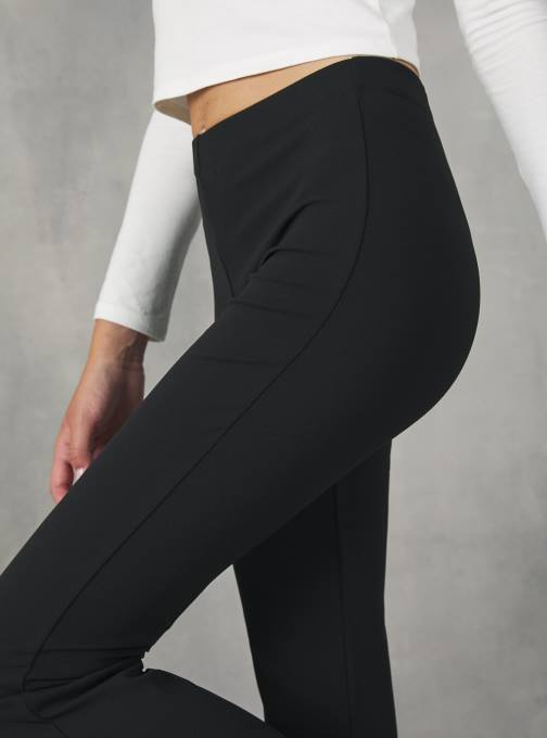 vrouwen Alcott bk1 zwart flare broek met elastische taille kleding PT24418